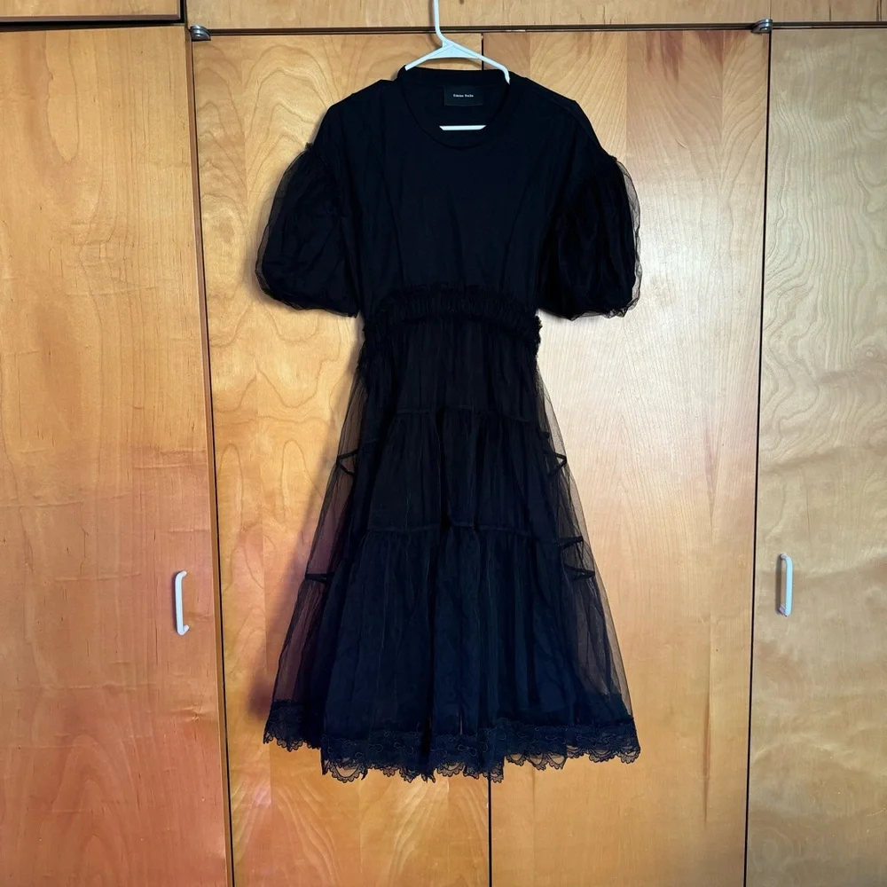 Simone Rocha Cotton Midi Dress (sz xs) - Picture 2 of 16